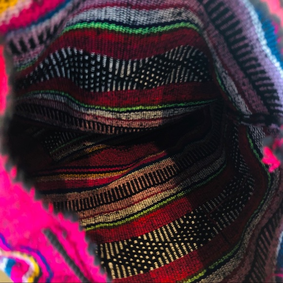 BOHO Hippie Woven Backpack Baja Stripe - Picture 6 of 7